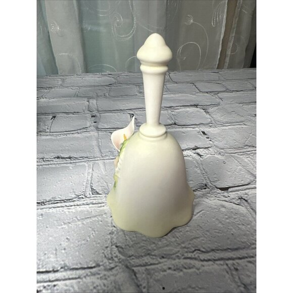 Vintage Pink Green Calla Lilly Bell Painted - Picture 6 of 10